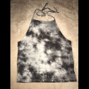 🦅 AEO First Essentials Tie Die Halter Crop Top 🦅